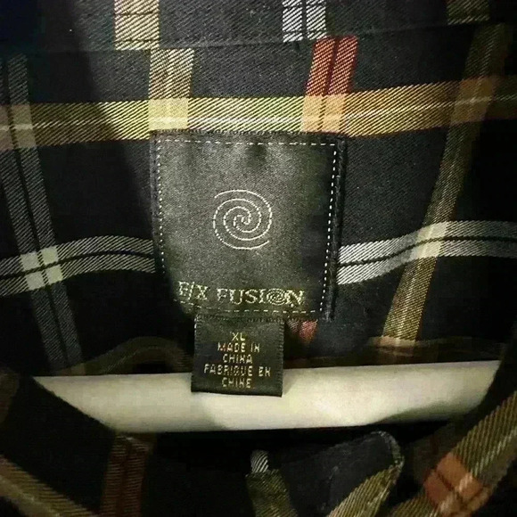Mens XL Fx Fusion Casual Shirt.  Regular Fit.  Preowned but in EUC.  Multicolor - Picture 5 of 13